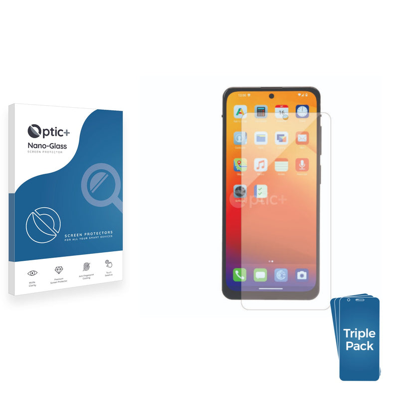 3pk Optic+ Nano Glass Screen Protectors for Murena 2