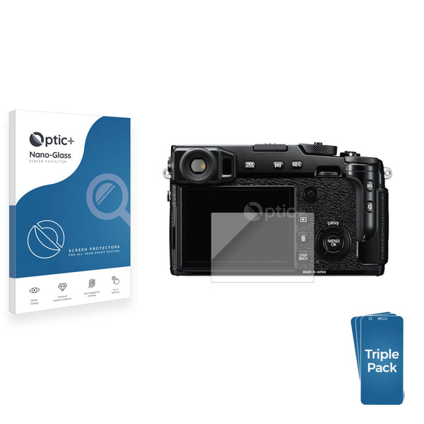 3pk Optic+ Nano Glass Screen Protectors for FujiFilm X-Pro2