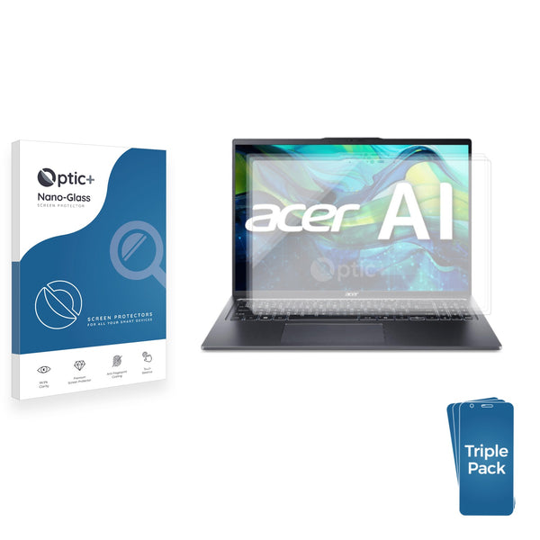 3-pack of Nano Glass screen protectors for Acer Swift Go 16 AI