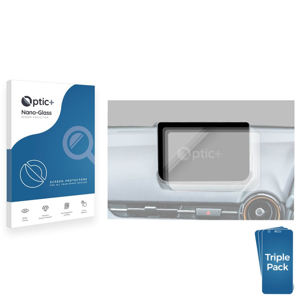 3-pack of Nano Glass screen protectors for Mazda CX3 2024