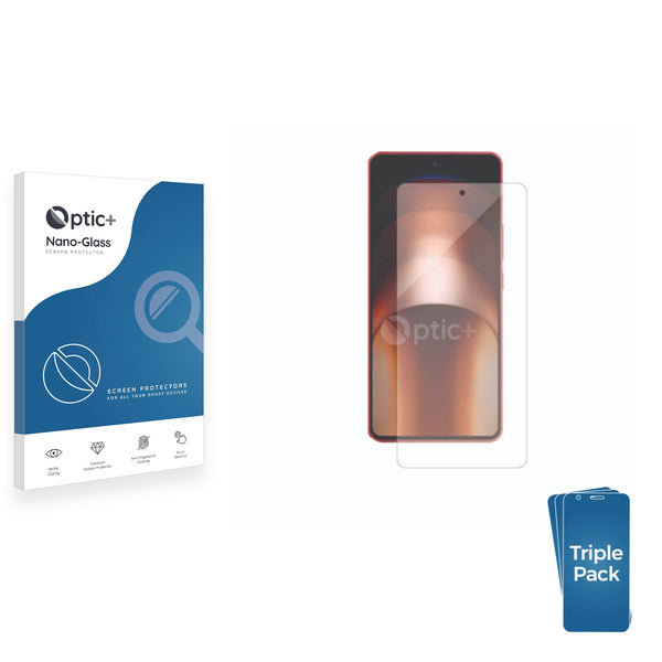 3pk Optic+ Nano Glass Screen Protectors for Vivo iQOO Neo 9 Pro