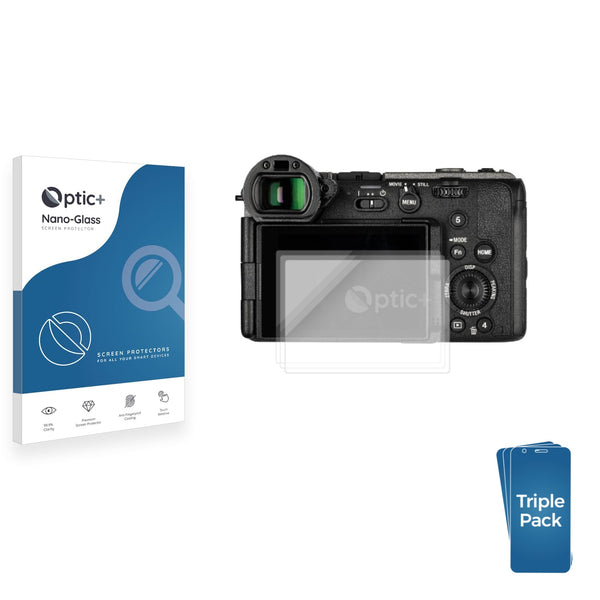 3-pack of Nano Glass screen protectors for Sony Cinema Line FX2