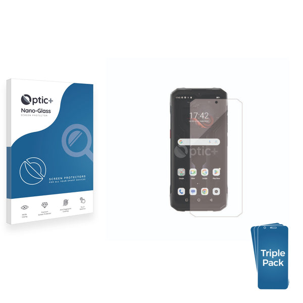 3pk Optic+ Nano Glass Screen Protectors for Hotwav Cyber 15