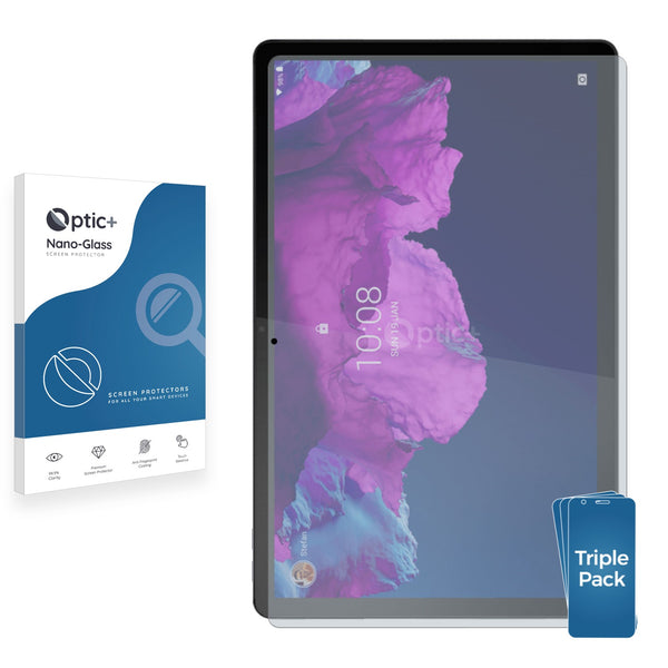 3pk Optic+ Nano Glass Screen Protectors for Lenovo Tab P11