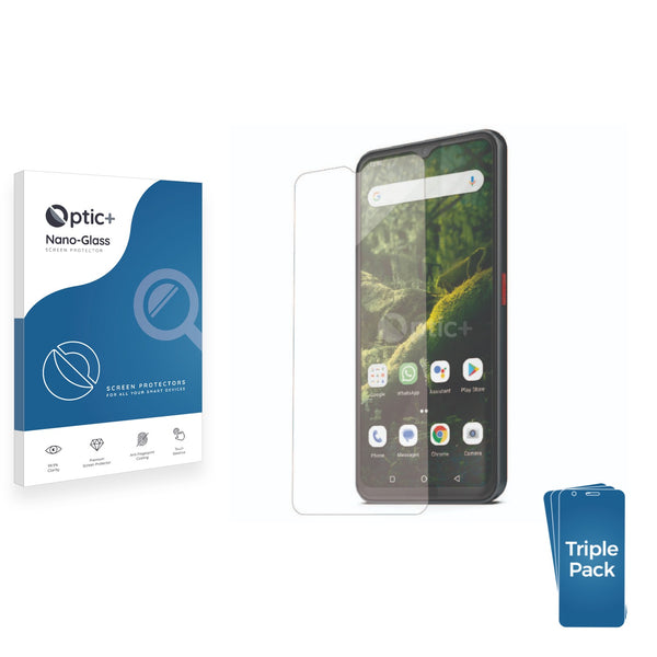 3pk Optic+ Nano Glass Screen Protectors for Emporia ME6