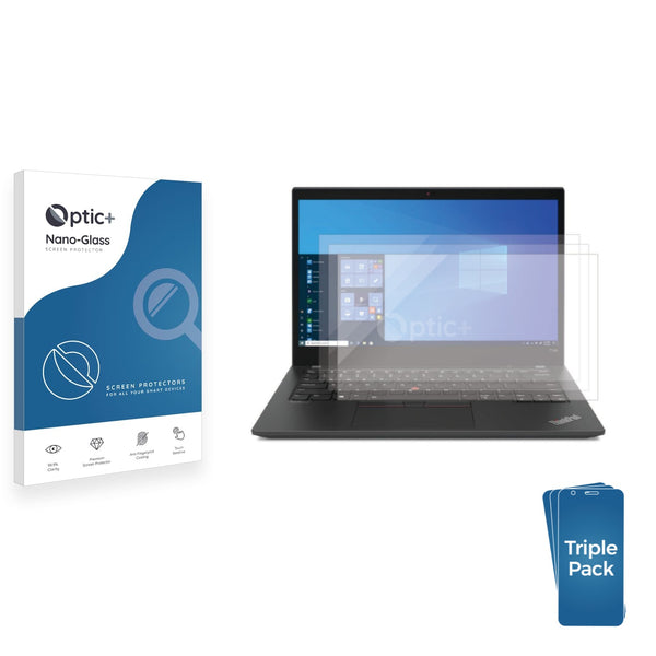 3-pack of Nano Glass screen protectors for Lenovo ThinkPad T14s 2-in-1