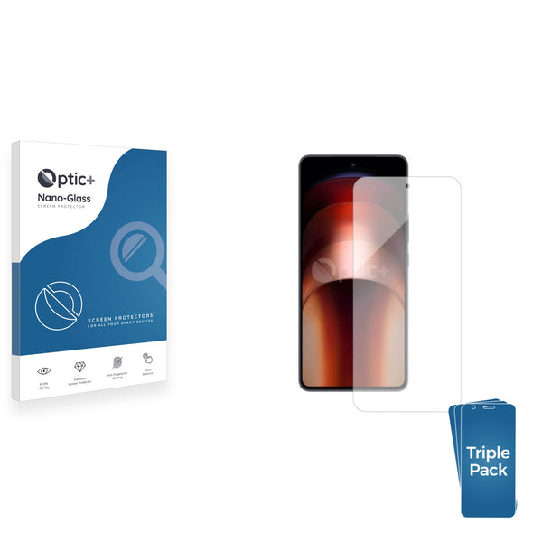 3-pack of Nano Glass screen protectors for Vivo iQOO Neo 9s Pro Plus