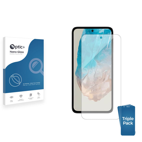 3pk Optic+ Nano Glass Screen Protectors for Samsung Galaxy M35