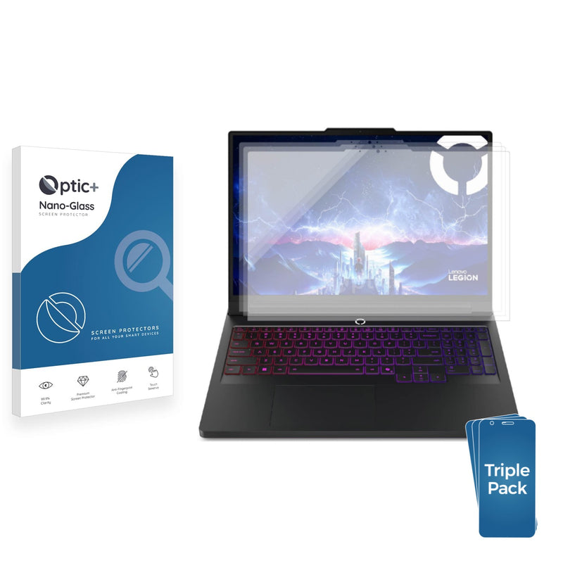 3-pack of Nano Glass screen protectors for Lenovo Legion 7i Gen 10 16"