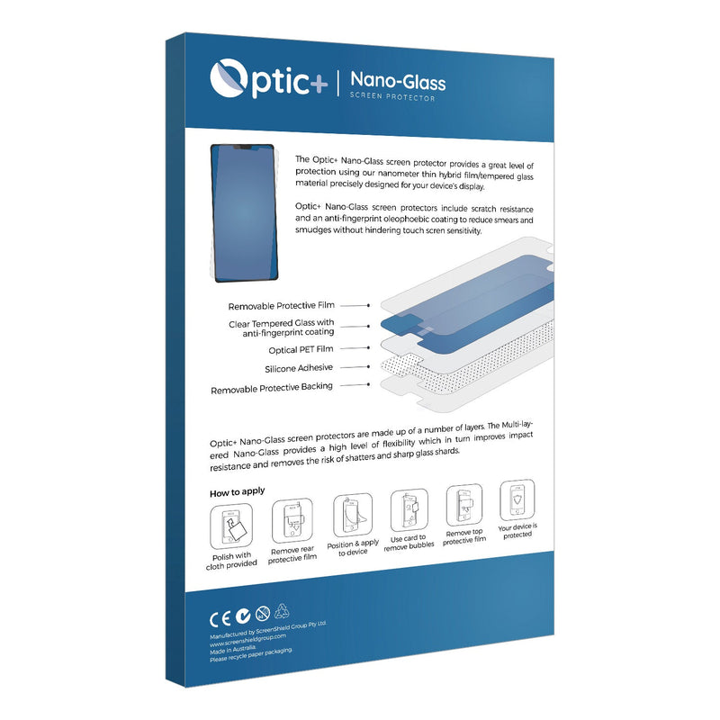 3pk Optic+ Nano Glass Screen Protectors for SPC Prince 4G