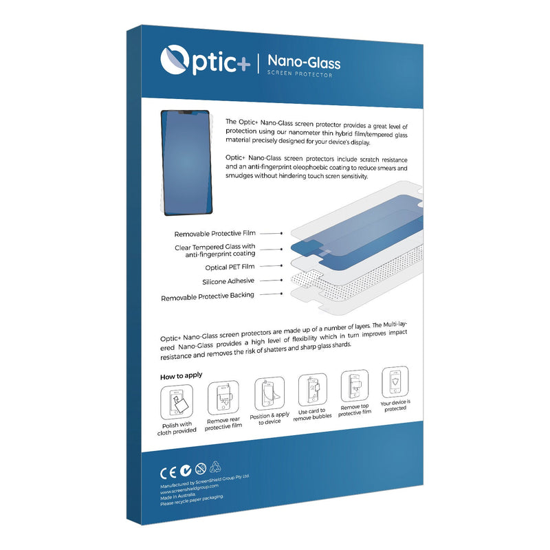 Optic+ Nano Glass Screen Protector for ACCUD Digital Coating Thickness Guage