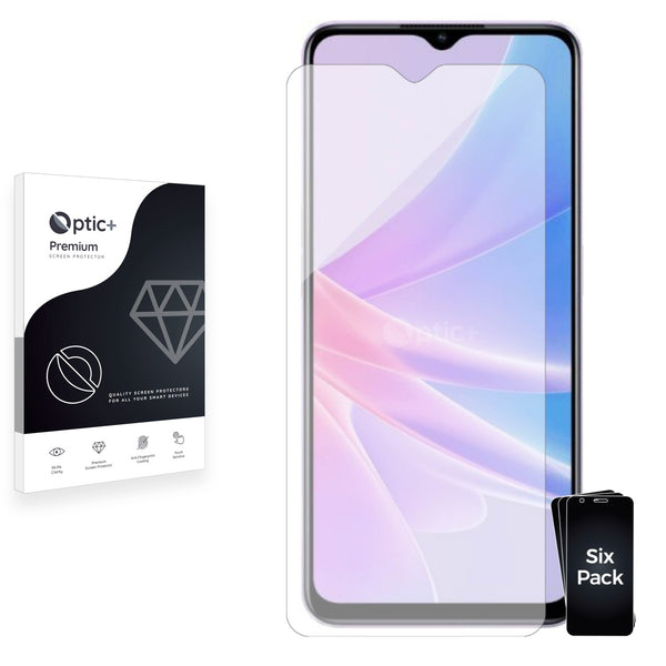 6pk Optic+ Premium Film Screen Protectors for Oppo A78 5G