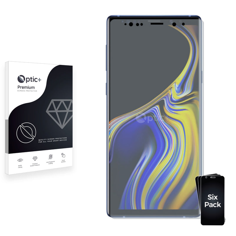 6pk Optic+ Premium Film Screen Protectors for Samsung Galaxy Note 9