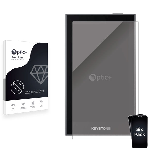 6pk Optic+ Premium Film Screen Protectors for Keystone Essentials crypto wallet