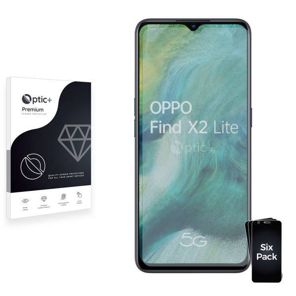 6pk Optic+ Premium Film Screen Protectors for Oppo Find X2 Lite