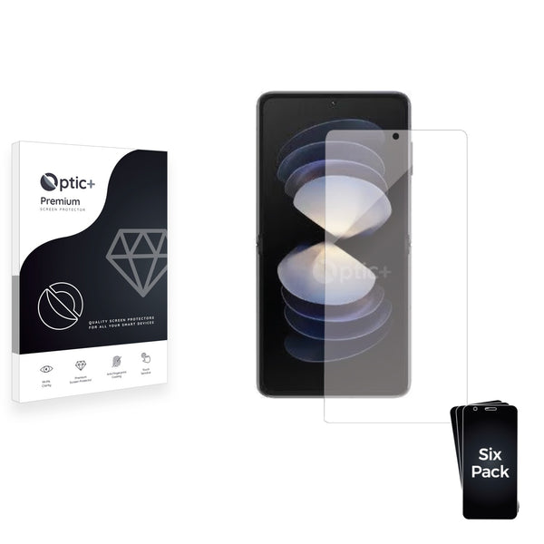 6pk Optic+ Premium Film Screen Protectors for Vivo X Flip