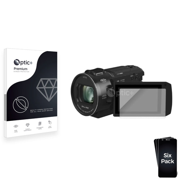 6pk Optic+ Premium Film Screen Protectors for Panasonic HC-V808