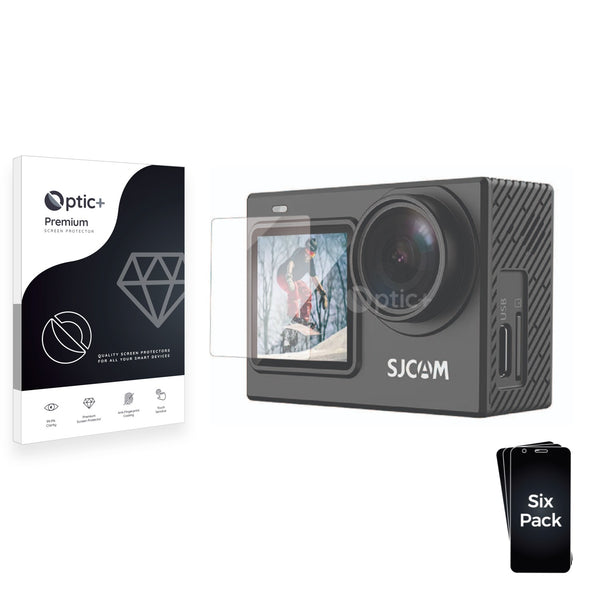 6pk Optic+ Premium Film Screen Protectors for SJCAM SJ6 Pro Dual Screen