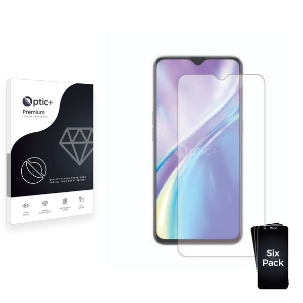 6pk Optic+ Premium Film Screen Protectors for Oppo Realme XT