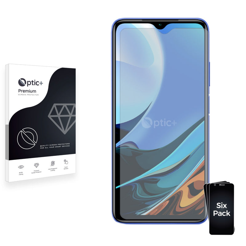 6pk Optic+ Premium Film Screen Protectors for Xiaomi Redmi 9T