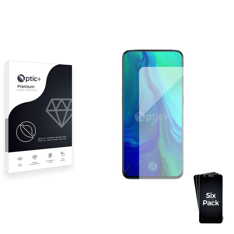 6pk Optic+ Premium Film Screen Protectors for Oppo Reno 10x