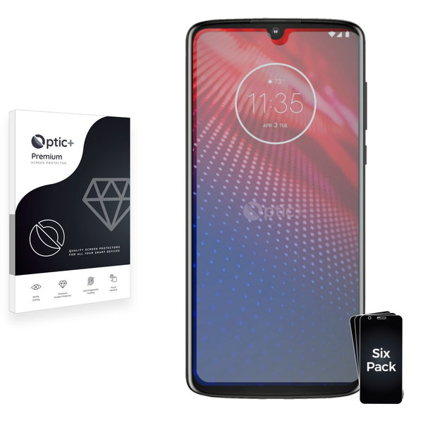 6pk Optic+ Premium Film Screen Protectors for Motorola Moto Z4