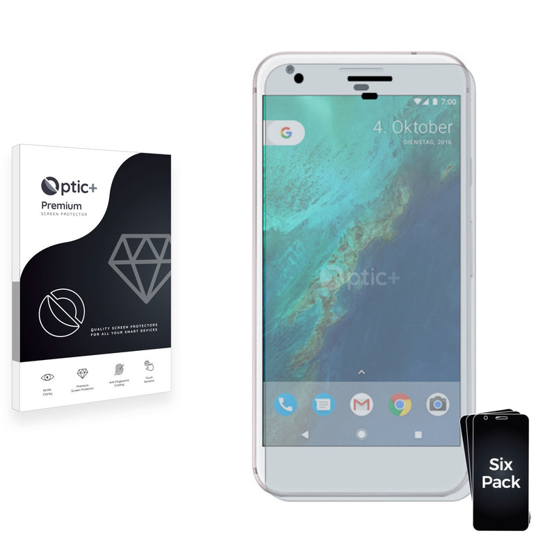 6pk Optic+ Premium Film Screen Protectors for Google Pixel XL