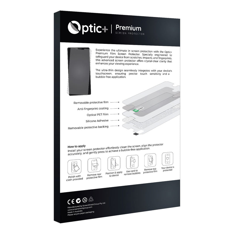 6pk Optic+ Premium Film Screen Protectors for Zooaoxo M900