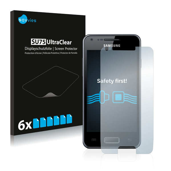 6x Savvies SU75 Screen Protector for Samsung GT-I9070