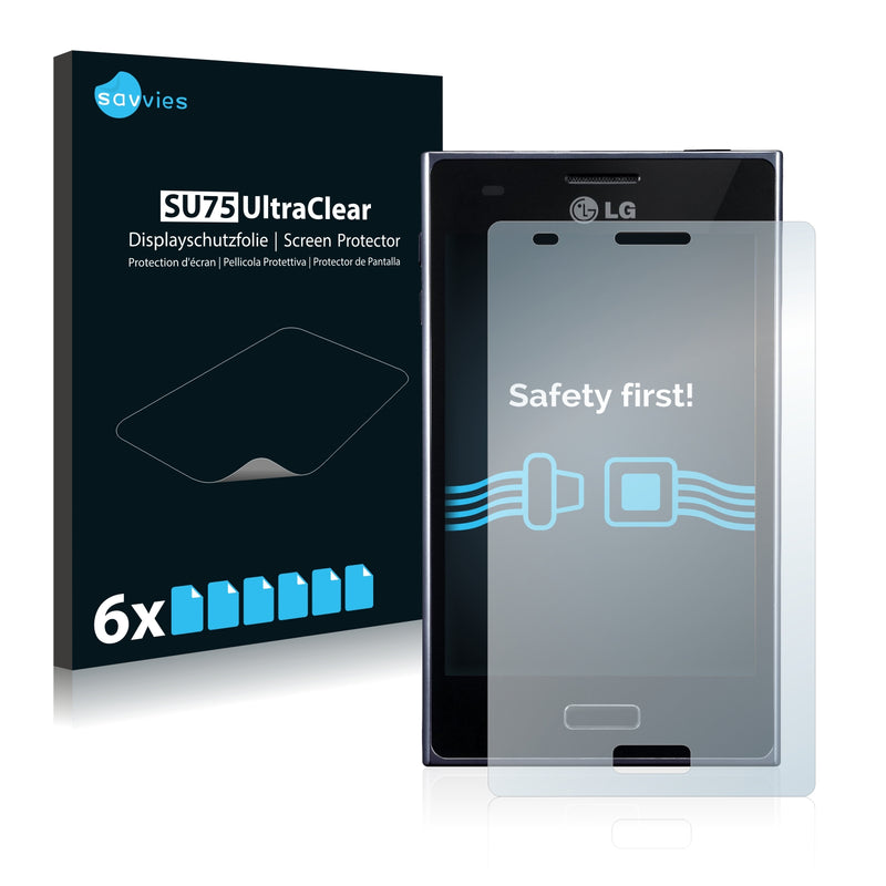 6x Savvies SU75 Screen Protector for LG Electronics E610 Optimus L5