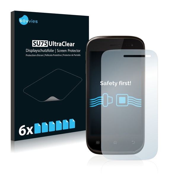 6x Savvies SU75 Screen Protector for Wiko Cink Slim