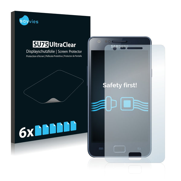 6x Savvies SU75 Screen Protector for Samsung GT-i9105P