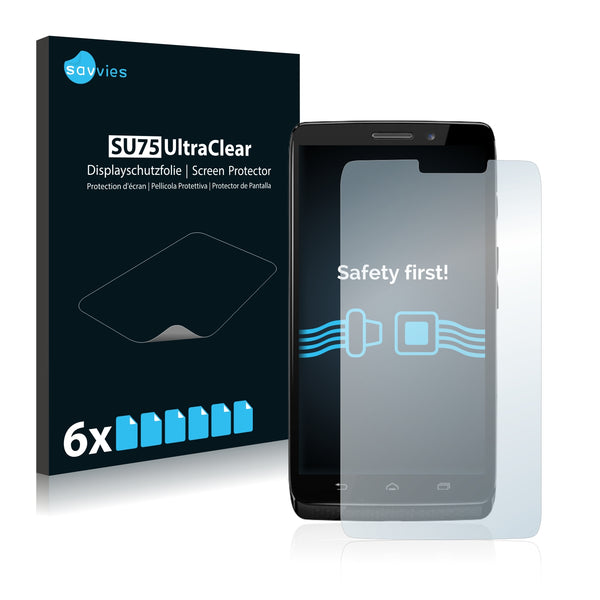 6x Savvies SU75 Screen Protector for Motorola Droid Ultra XT1080