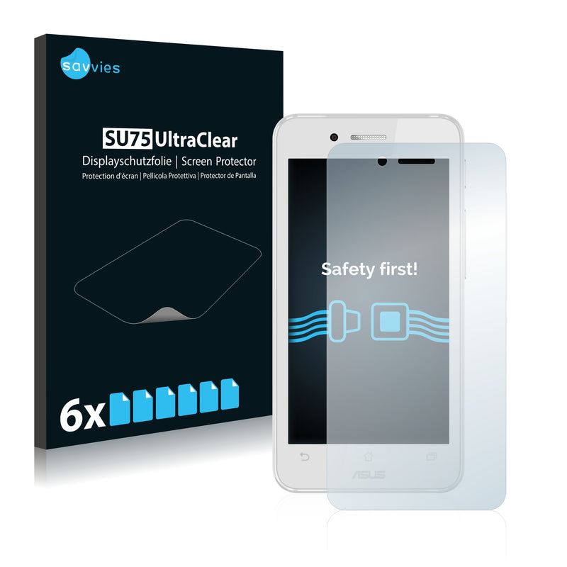 6x Savvies SU75 Screen Protector for Asus PadFone Mini 4.3