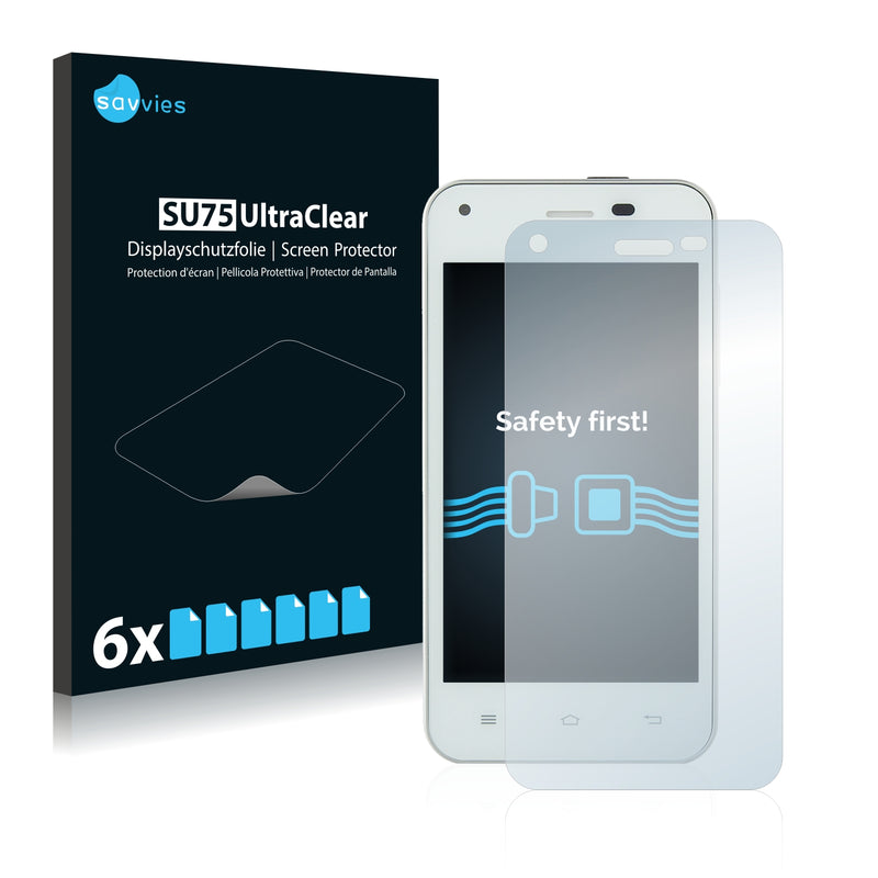 6x Savvies SU75 Screen Protector for Jiayu F1