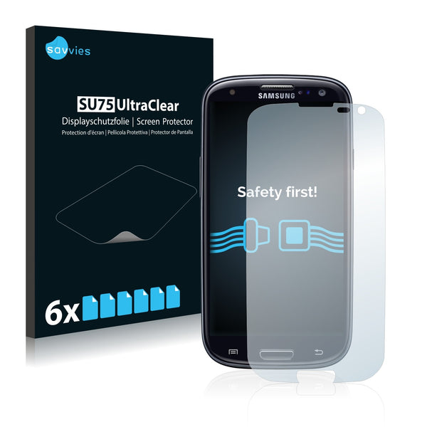 6x Savvies SU75 Screen Protector for Samsung GT-I9300I