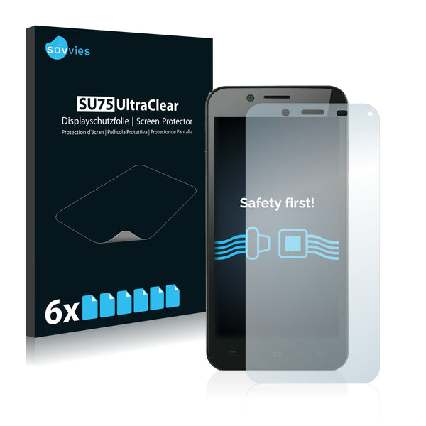 6x Savvies SU75 Screen Protector for Zopo ZP1000