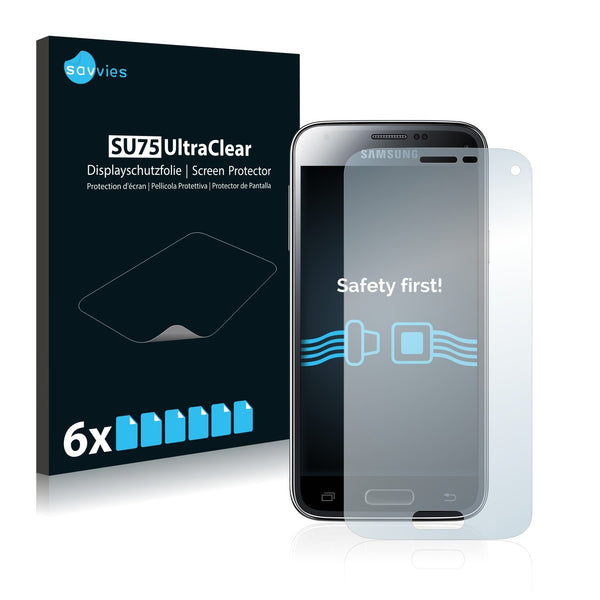 6x Savvies SU75 Screen Protector for Samsung Galaxy S5 Mini SM-G800F