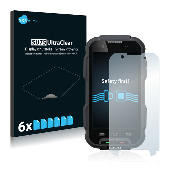 6x Savvies SU75 Screen Protector for Evolveo Strongphone Q4