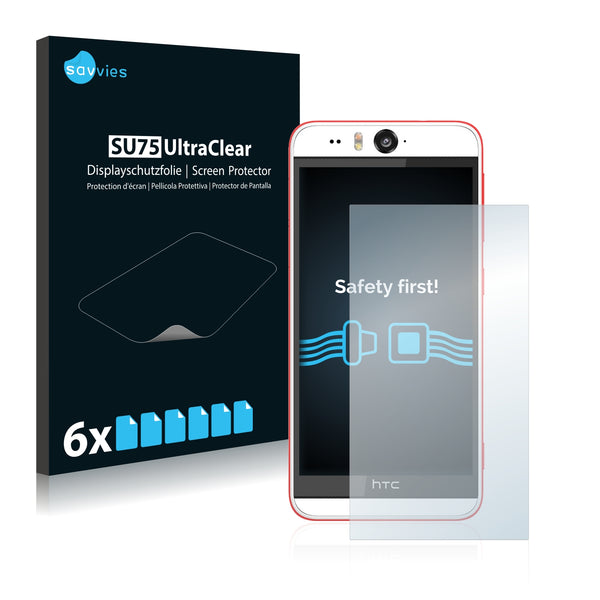 6x Savvies SU75 Screen Protector for HTC Desire Eye