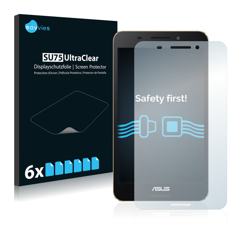 6x Savvies SU75 Screen Protector for Asus FonePad 7 FE375CL