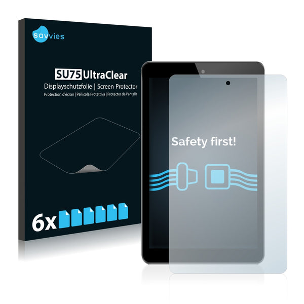 6x Savvies SU75 Screen Protector for Odys Xelio Phone Tab 2
