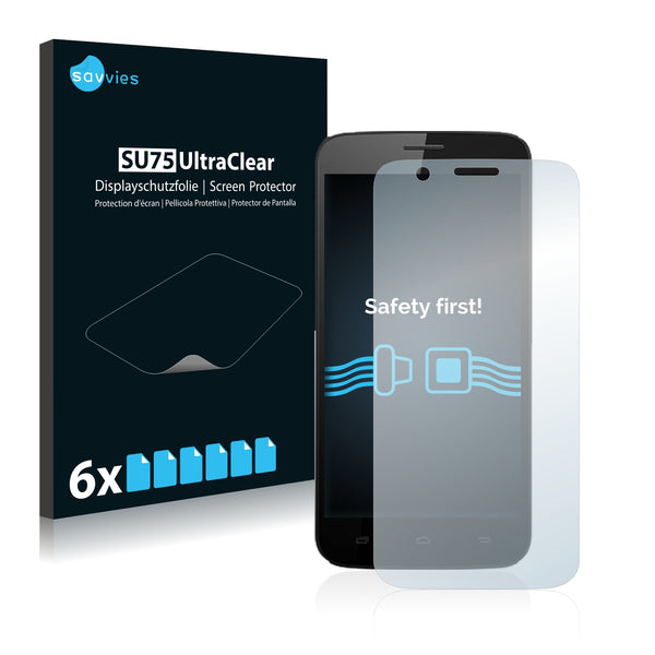 6x Savvies SU75 Screen Protector for Fly Era Life 4 IQ4409