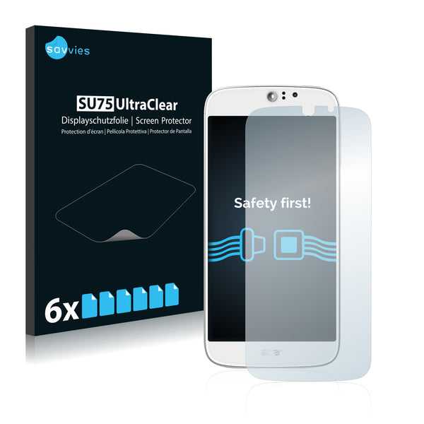 6x Savvies SU75 Screen Protector for Acer Liquid Jade S