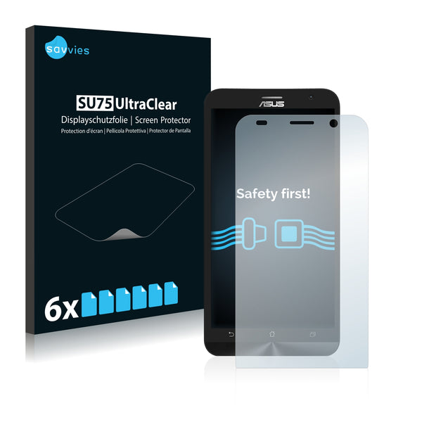 6x Savvies SU75 Screen Protector for Asus ZenFone 2 ZE551ML