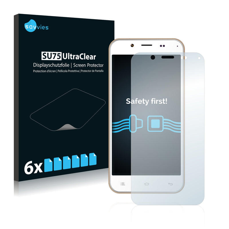 6x Savvies SU75 Screen Protector for Zopo ZP1000S