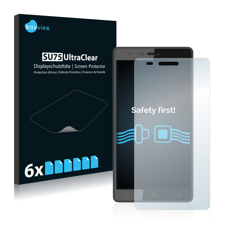 6x Savvies SU75 Screen Protector for Logicom L-ement 550