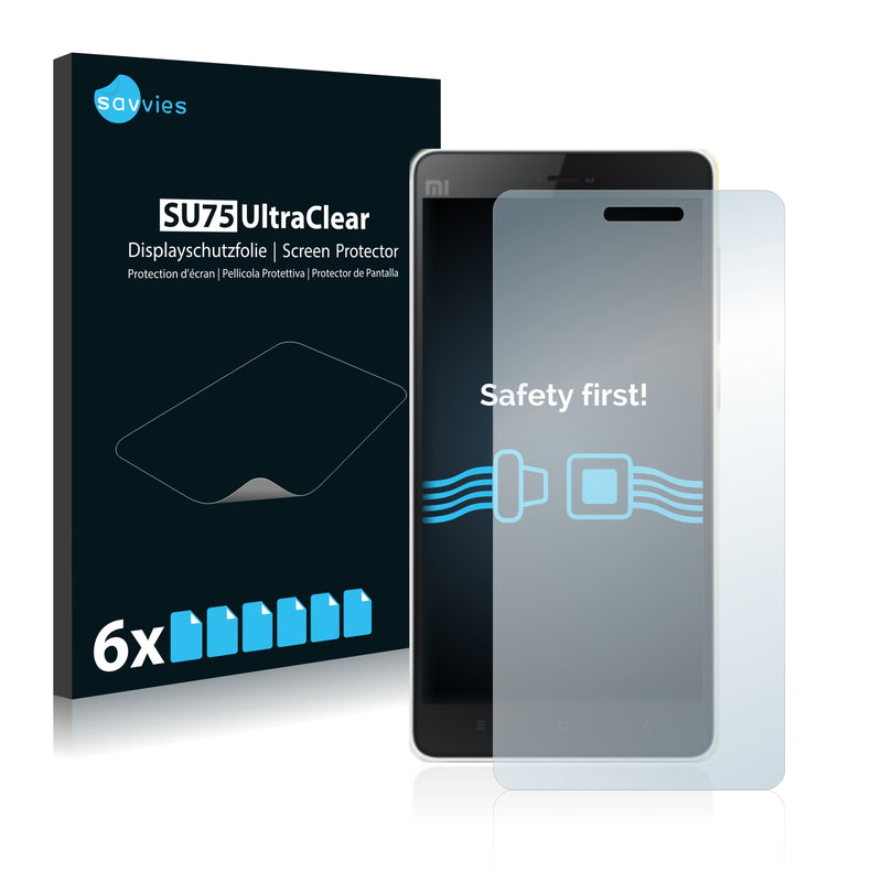 6x Savvies SU75 Screen Protector for Xiaomi Mi 4i