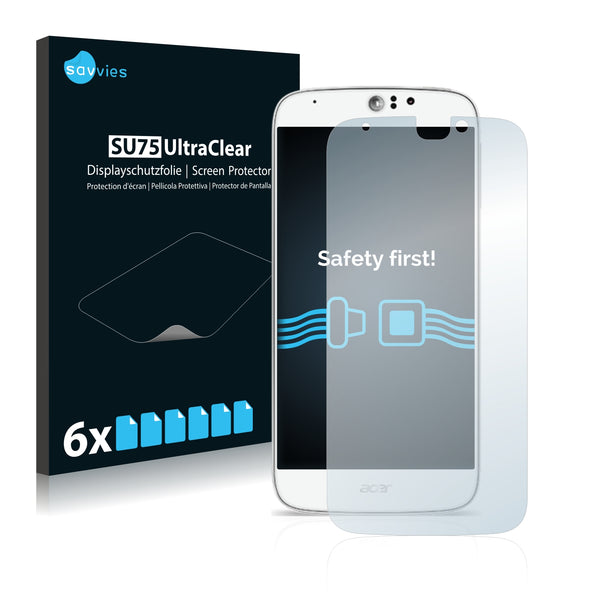 6x Savvies SU75 Screen Protector for Acer Liquid Jade Z Plus