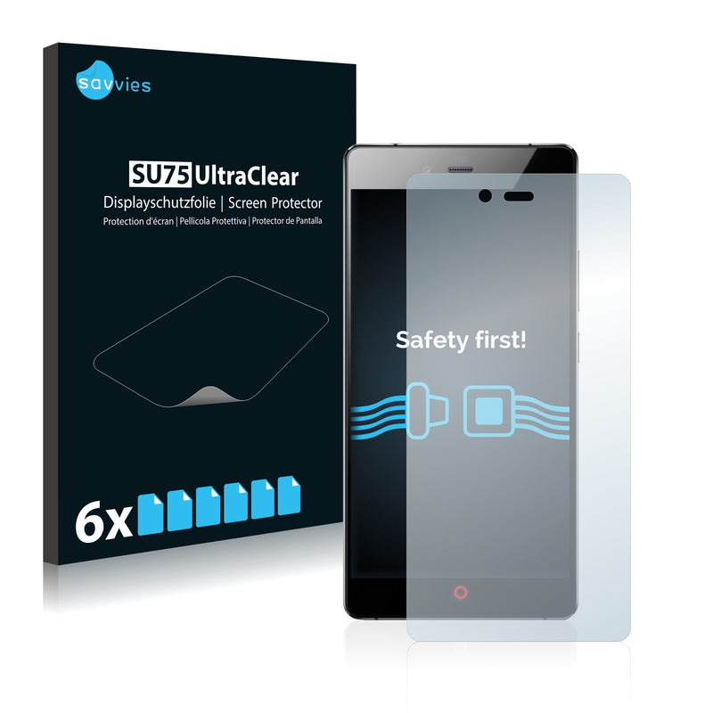 6x Savvies SU75 Screen Protector for ZTE Nubia Z9 Max